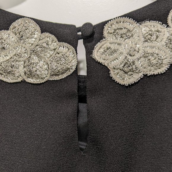 Matthew Williamson Black Dress with Silver Embellishment - Picture 4 of 5